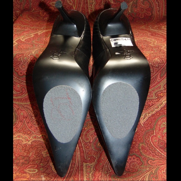 N.Y.L.A CAMILLA-N black leather pumps 7B ✨ - Picture 8 of 8